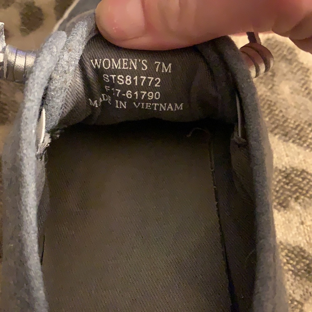 Sperry Grey Flannel Sneaks, 7 - Picture 8 of 9